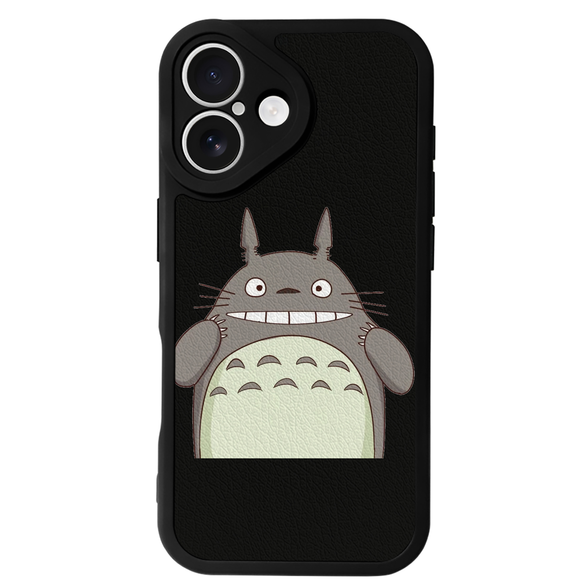 （画像用） となりのトトロ 草壁メイ 草壁サツキ My Neighbor Totoro Satsuki Kusakabe Mei Kusakabe 【iPhone 16シリーズ対応】シリコンスマホケース（レザー調） 材質：シリコン